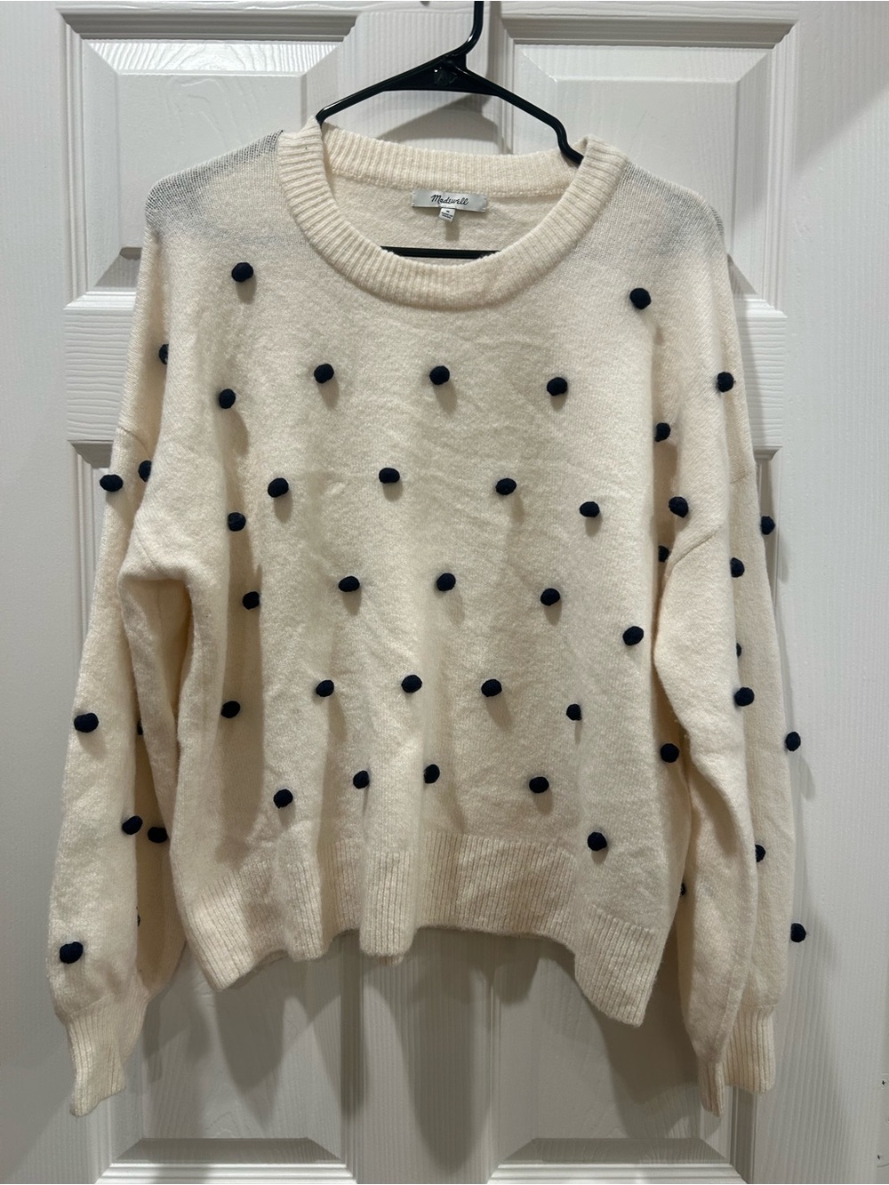 Madewell Brockton Bobble Sweater in Coziest Yarn